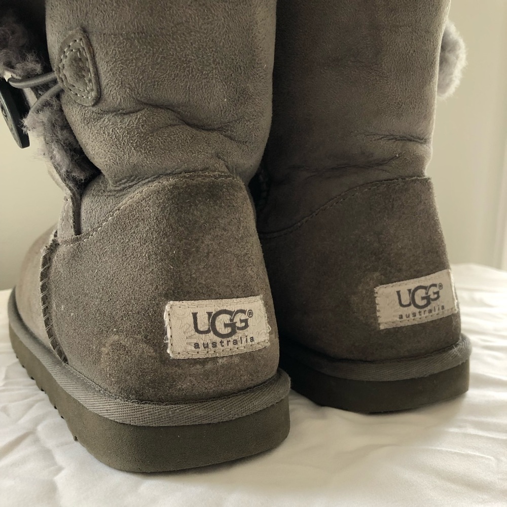 Ugg Grey Bailey Button Classic Boot - image 4